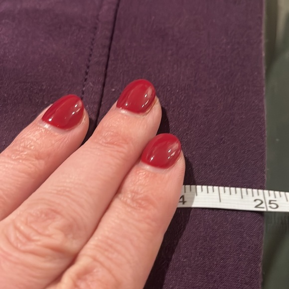 Cable & Gauge Purple Collared Crew Neck Puffy Long Sleeve Top 1X New W/O Tags - Picture 7 of 7